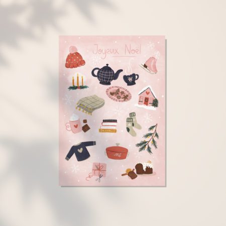 Carte de vœux - Ce que j'aime en hiver