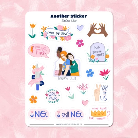 Planche de stickers - Badass Club