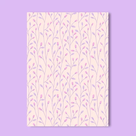 Carte de vœux - Baies roses