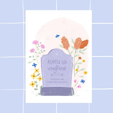 Carte - Adieu la vingtaine