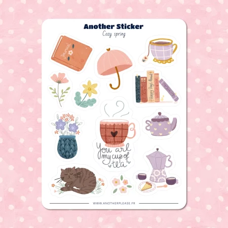 Planche de stickers - Cozy Spring
