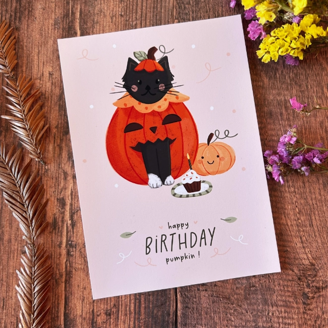 Carte - Happy Birthday Pumpkin – Image 2