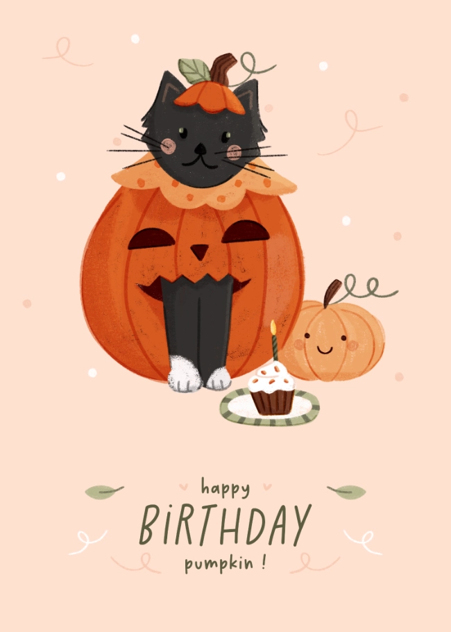 Carte - Happy Birthday Pumpkin – Image 4