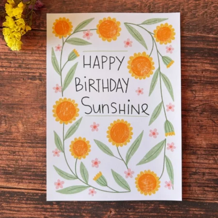 Carte - Happy Birthday Sunshine