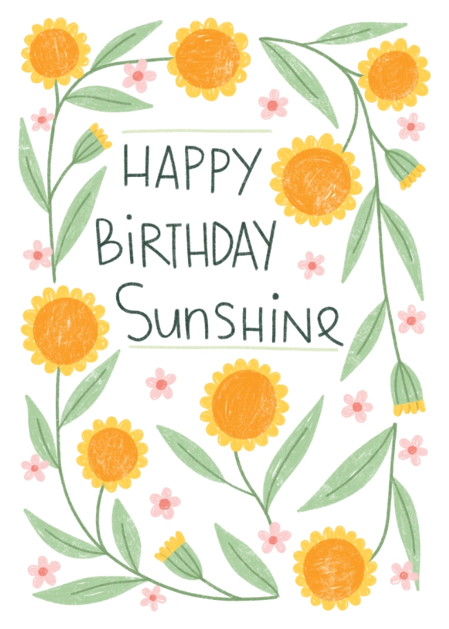 Carte - Happy Birthday Sunshine – Image 3