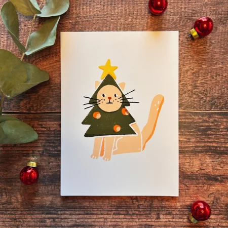 Carte de vœux - Le Chat-pin