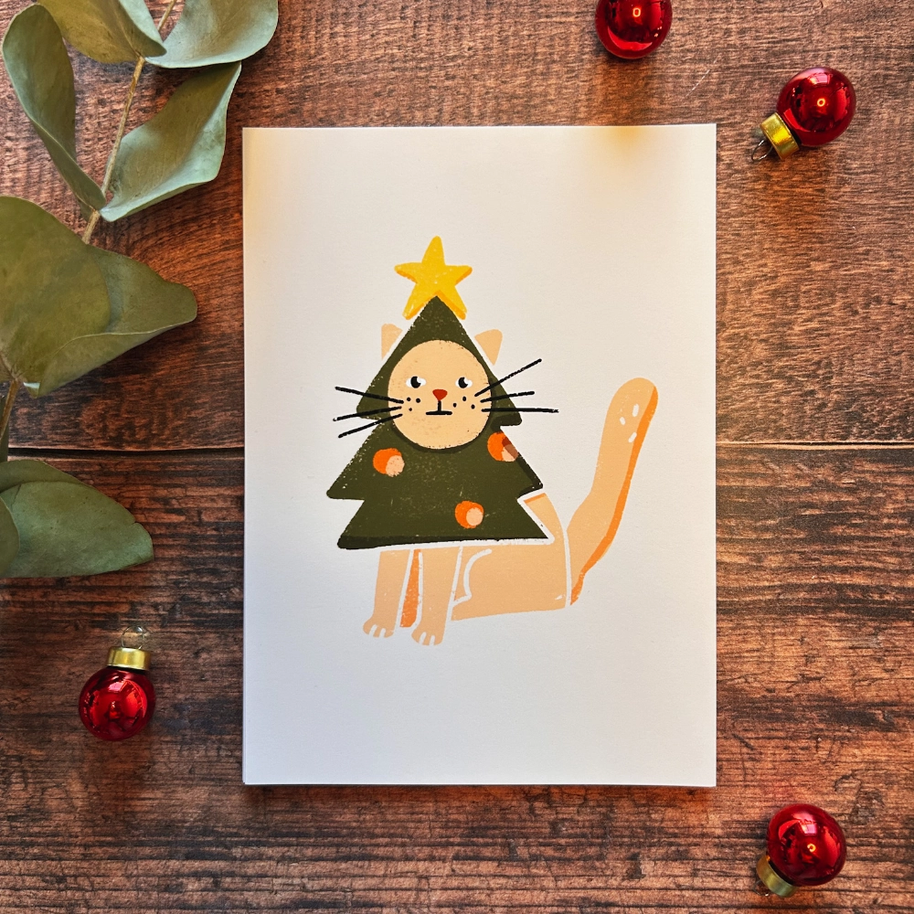 Carte de vœux - Le Chat-pin