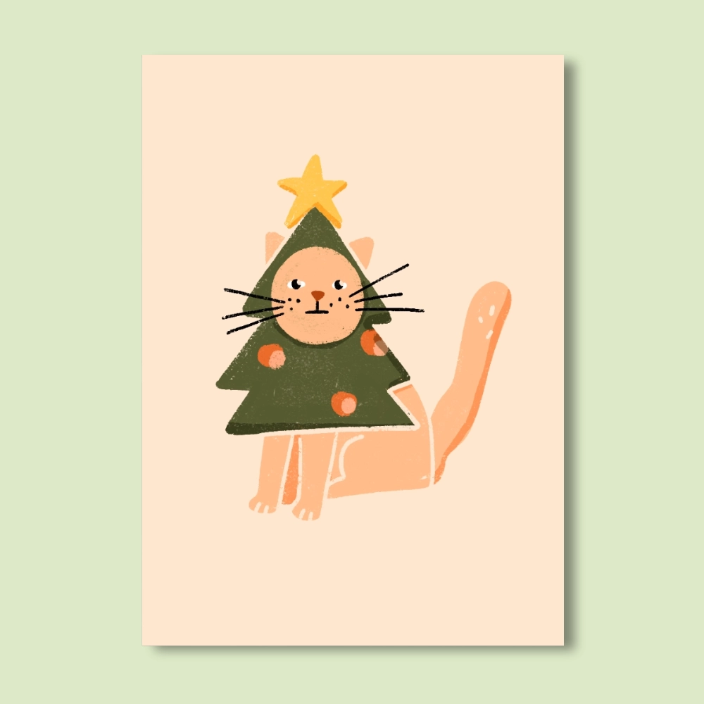 Carte de vœux - Le Chat-pin – Image 3